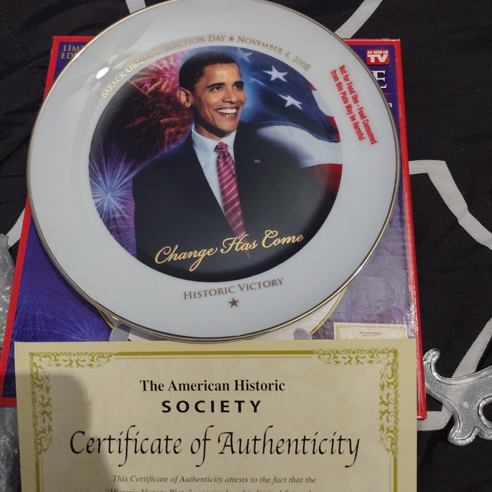 Barack Obama Collectable Plate - Picture 5 of 5